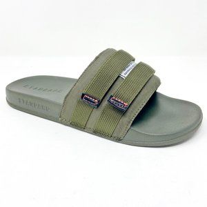 STNDRD Standard Los Angeles Monaco Double Strap Olive Mens Slide Sandals